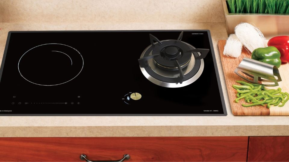 Bếp ga kết hợp bếp từ 3