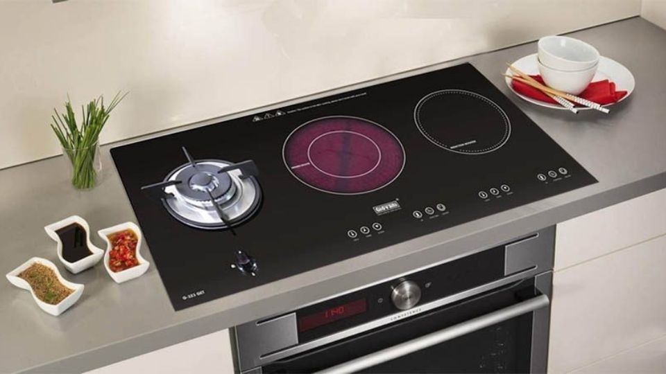 Bếp ga kết hợp bếp từ 2