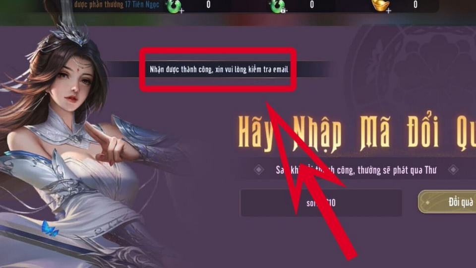 Tiếp tục kiểm tra email nhận code