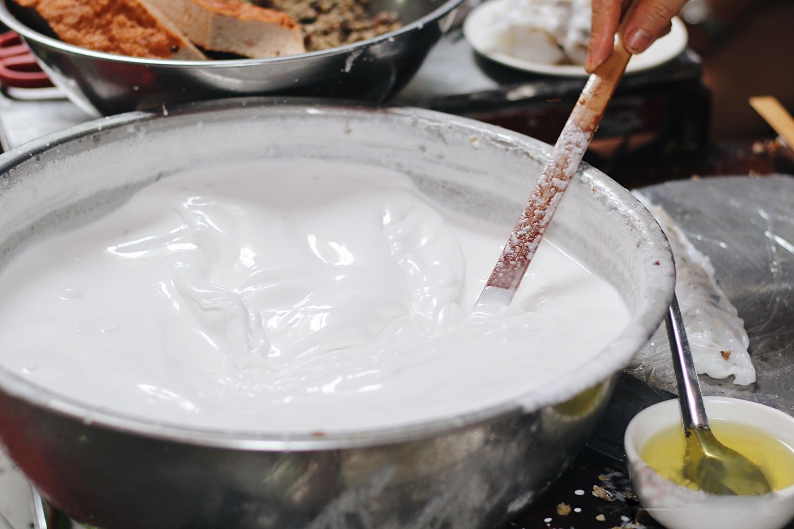 cách làm bánh ướt lòng gà 2