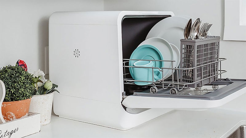 Review máy rửa bát mini hình 2