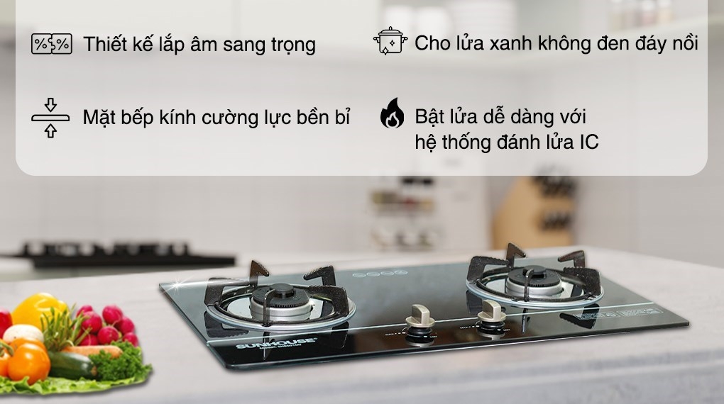 Bếp ga âm Sunhouse: Gợi ý các sản phẩm tốt được nhiều người tin dùng nhất hiện nay 3