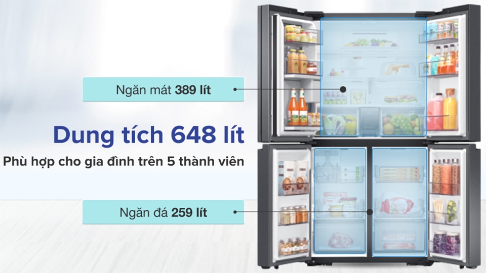 Tủ lạnh có dung tích cực lớn