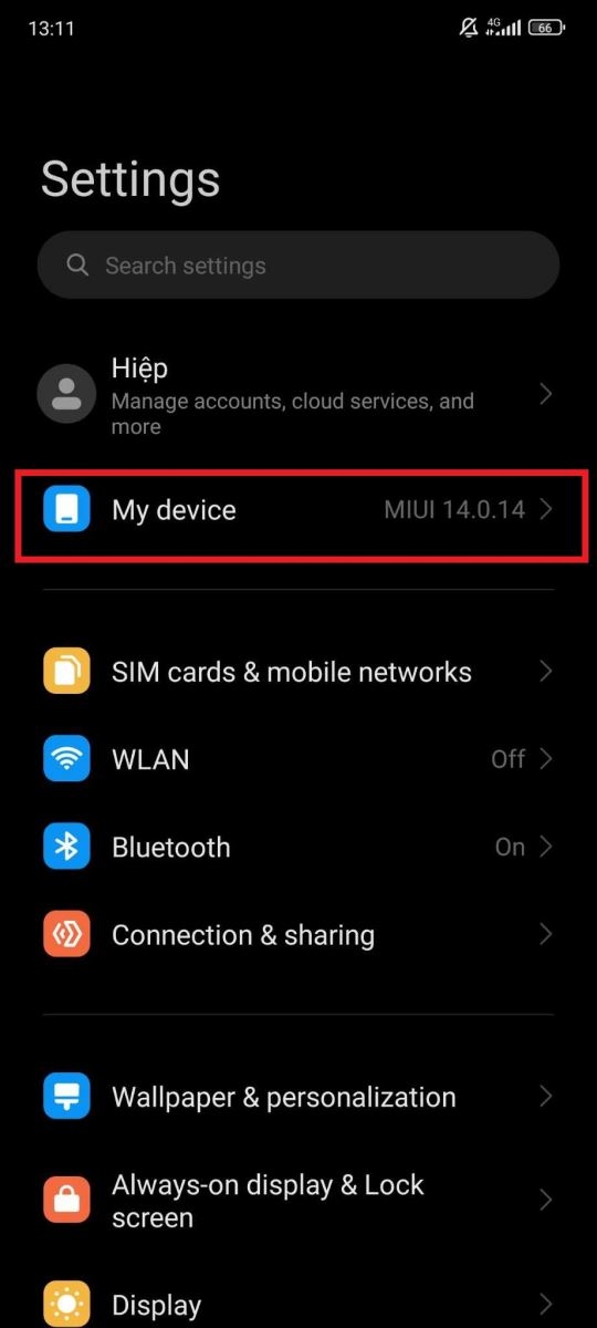 mất cài đặt vân tay Xiaomi - hình 10