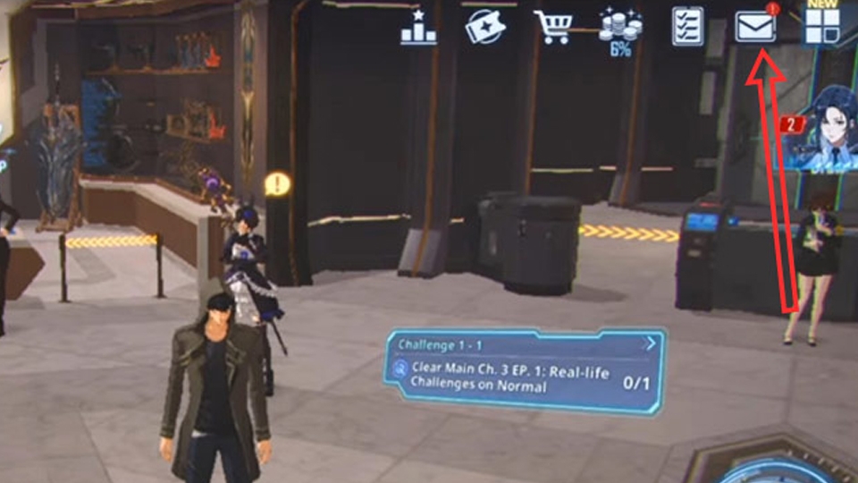 Vào mục thư để nhận thông báo về phần thưởng đổi code game.