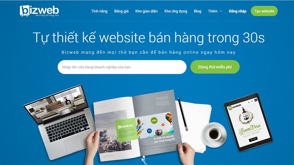 Bizweb có tính năng theo dõi số lượng sản phẩm, cập nhập và đồng bộ kho hàng