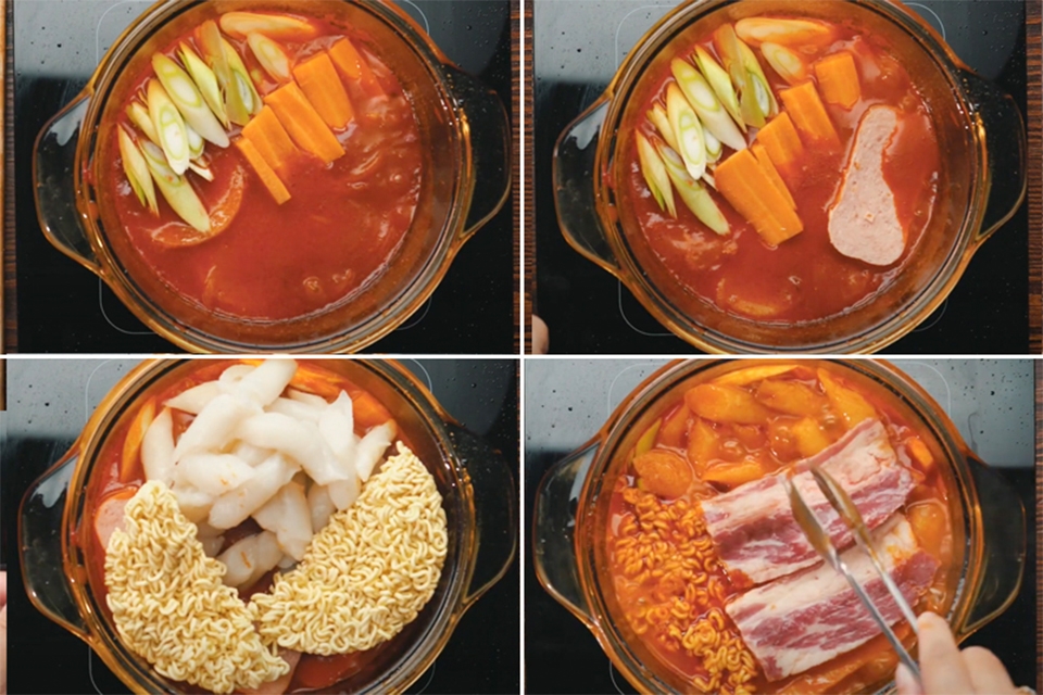 Bước 4: Nấu tokbokki