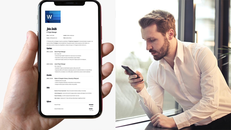 Sử dụng công cụ tin học để làm CV