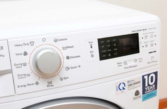 sử dụng chế độ sấy của máy giặt Electrolux 4