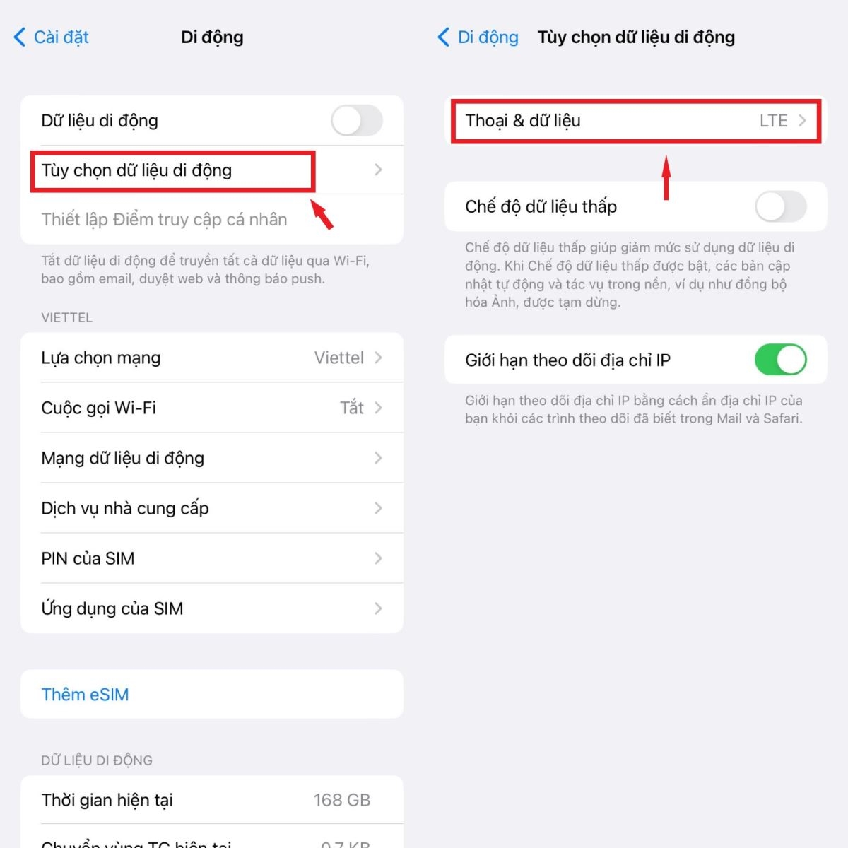 cách chuyển LTE sang 4G trên iPhone - hình 3