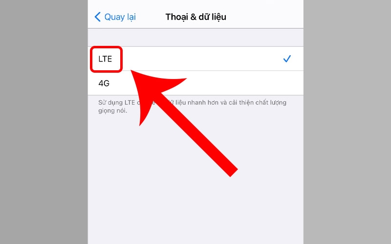 cách chuyển LTE sang 4G trên iPhone - hình 4