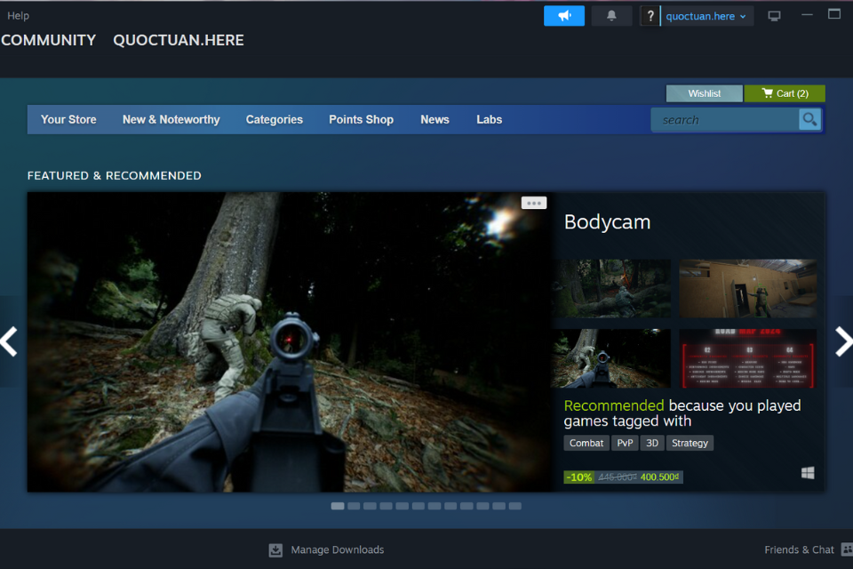 Truy cập phần mềm Steam trên thiết bị của bạn