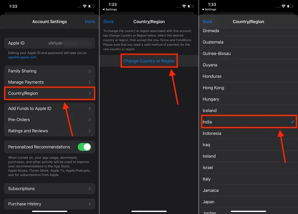 Cách đổi vùng App Store - hình 2