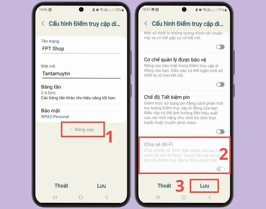 Các câu hỏi liên quan khi phát WiFi từ điện thoại Samsung