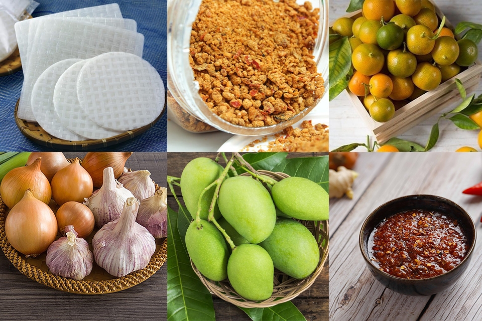 Cách làm bánh tráng trộn muối tôm sa tế
