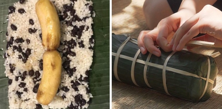 cách làm bánh tét chuối - Ảnh 5