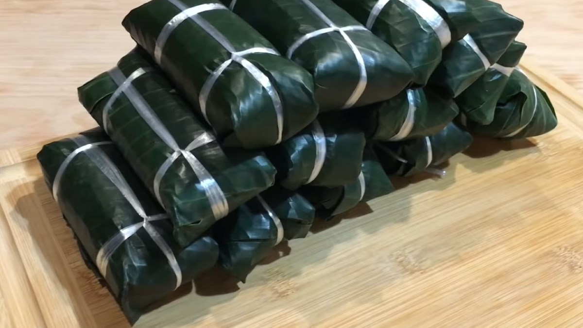 cách làm bánh tét chuối - Ảnh 7