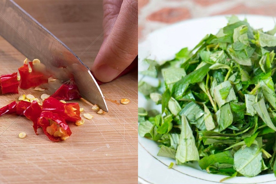 Bước 2: Sơ chế các loại nguyên liệu khác