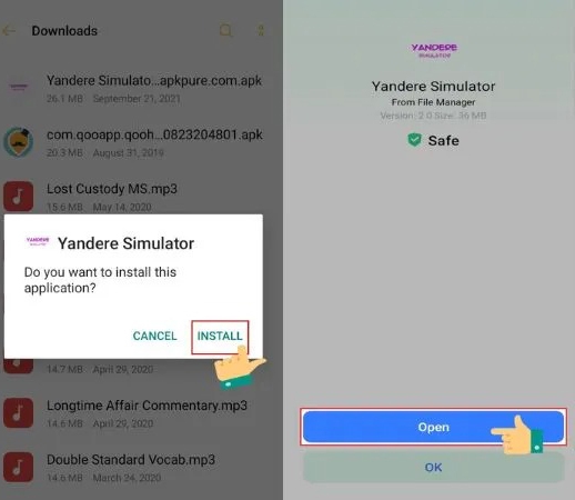 cách tải yandere simulator trên điện thoại 16