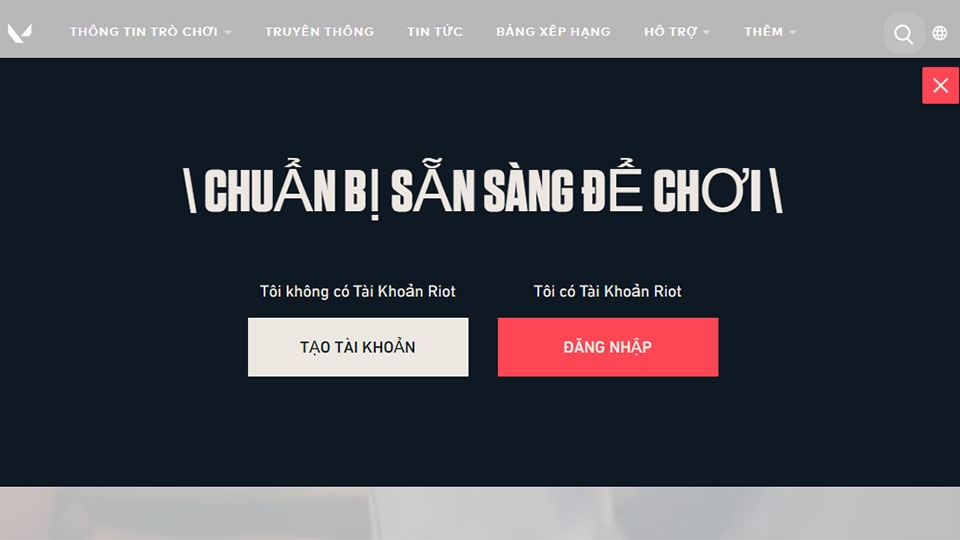 Đăng nhập tài khoản