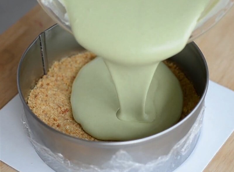 cách làm bánh mousse trà xanh (ảnh 29)