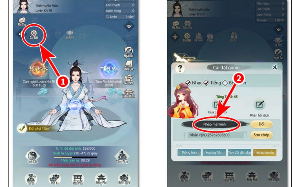 Code Tuyệt Thế Tiên Đế mới nhất 2024 - Hướng dẫn chi tiết cách nhập code game đúng 33