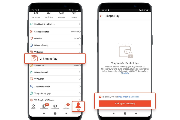 Thiết lập thanh toán