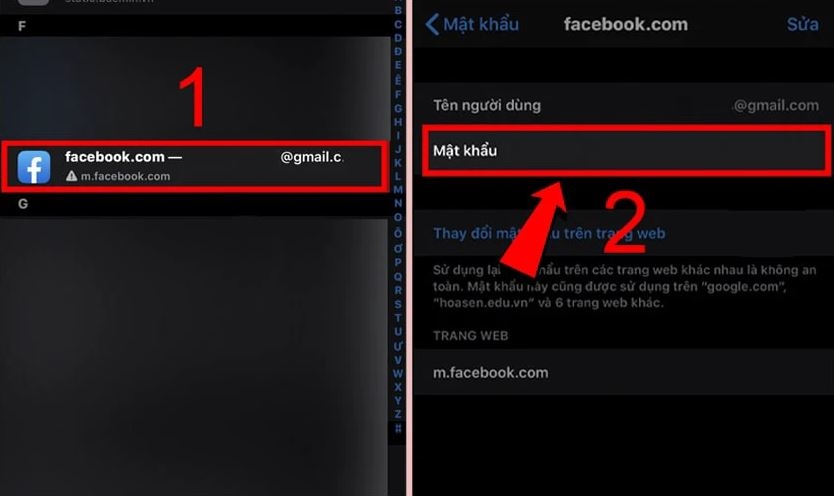 cách xem mật khẩu Facebook trên iPhone - hình 2