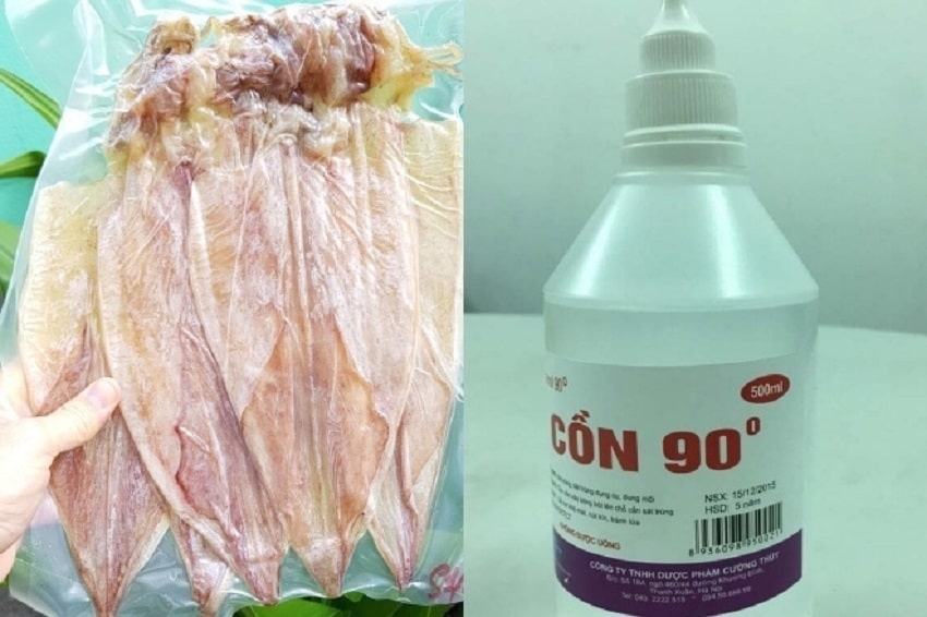 cách nướng mực khô 01