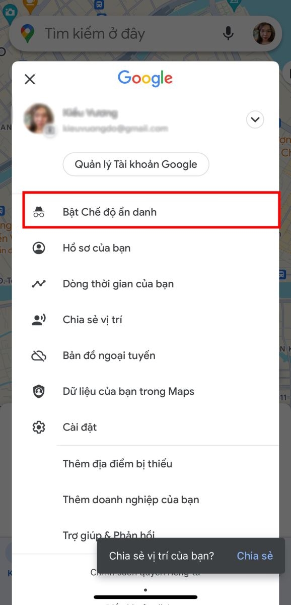 cách tắt chế độ ẩn danh trên điện thoại 9
