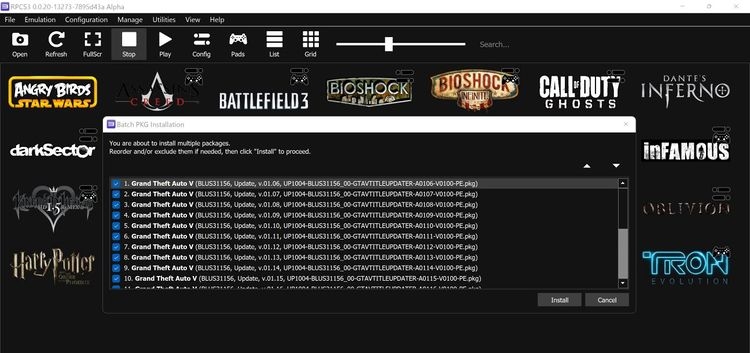 Cài game PS3 vào giả lập RPCS3
