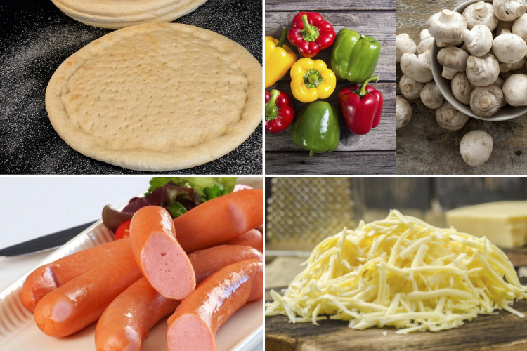 cách làm bánh pizza có sẵn đế 2