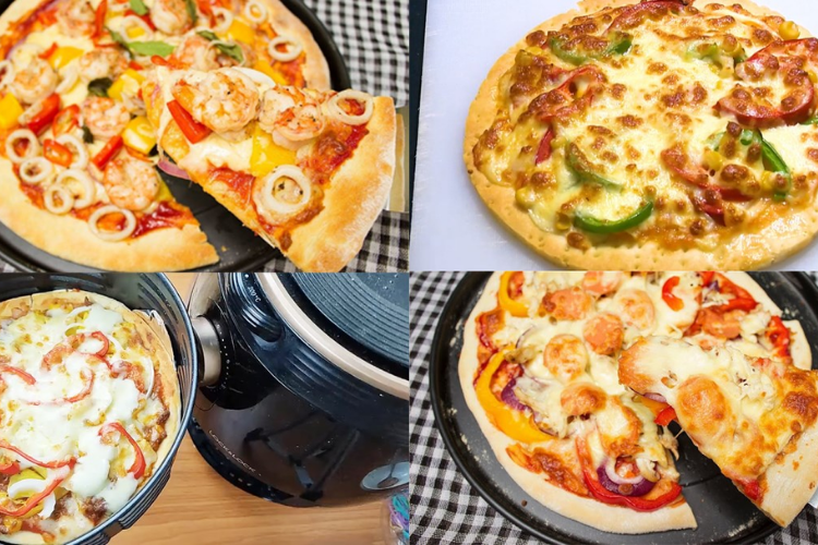 cách làm bánh pizza có sẵn đế 5
