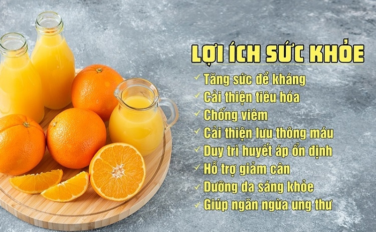 Tác dụng của nước cam vắt đối với cơ thể