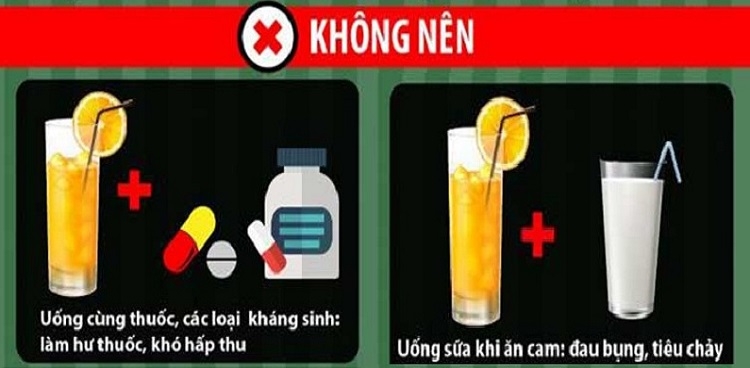 Đôi điều lưu ý khi sử dụng nước cam vắt