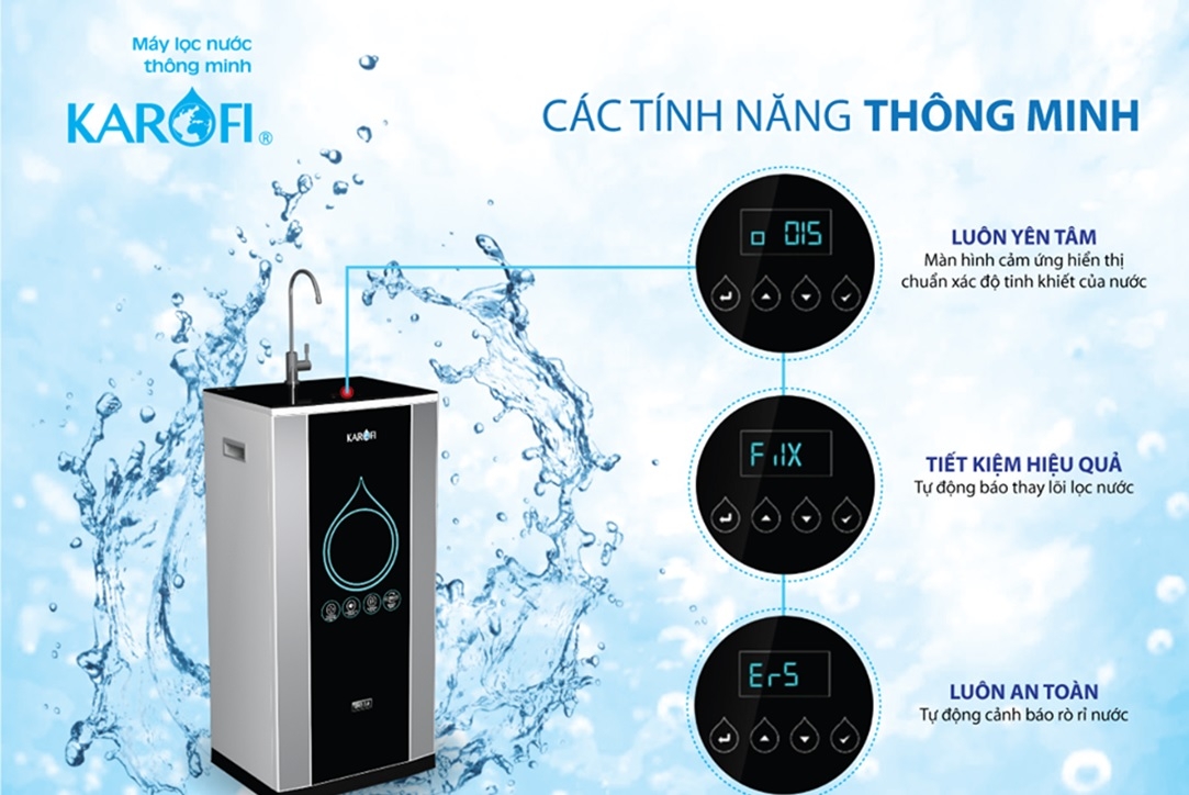 tự động cảnh báo rò rỉ nước máy lọc nước 5