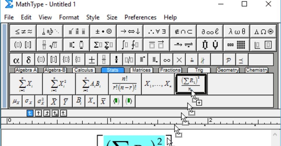 Công cụ cho phép người dùng tạo ra các công thức toán học