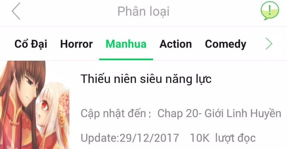 Tính năng tải truyện của app cũng được cải thiện