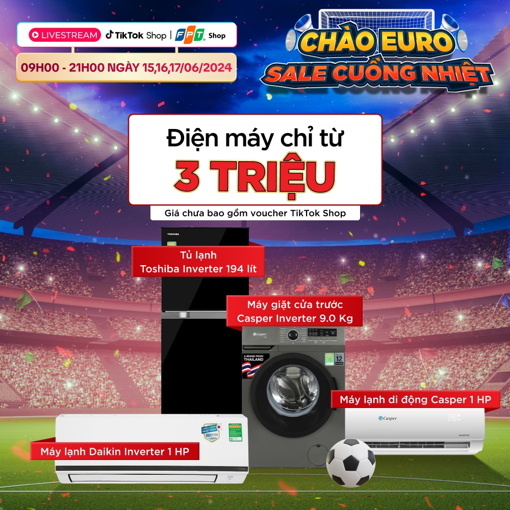 Hàng điện máy chỉ từ 3 triệu