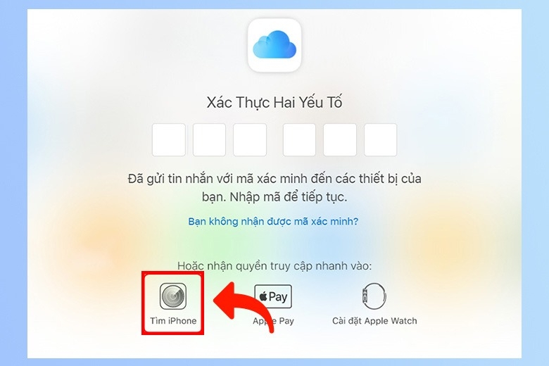 tìm iPhone trên máy tính 6