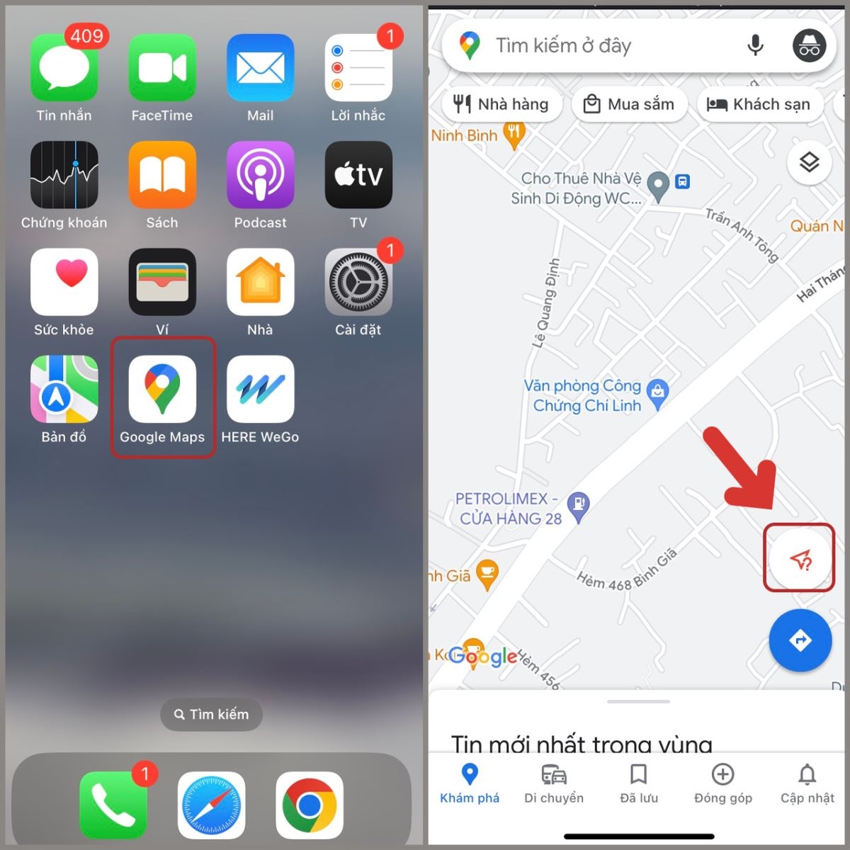 xác định vị trí hiện tại trên iPhone - hình 5