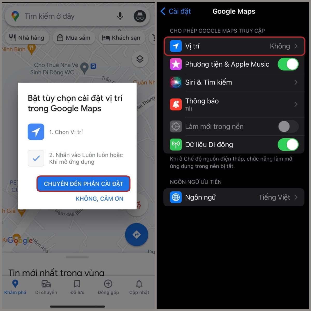 xác định vị trí hiện tại trên iPhone - hình 6