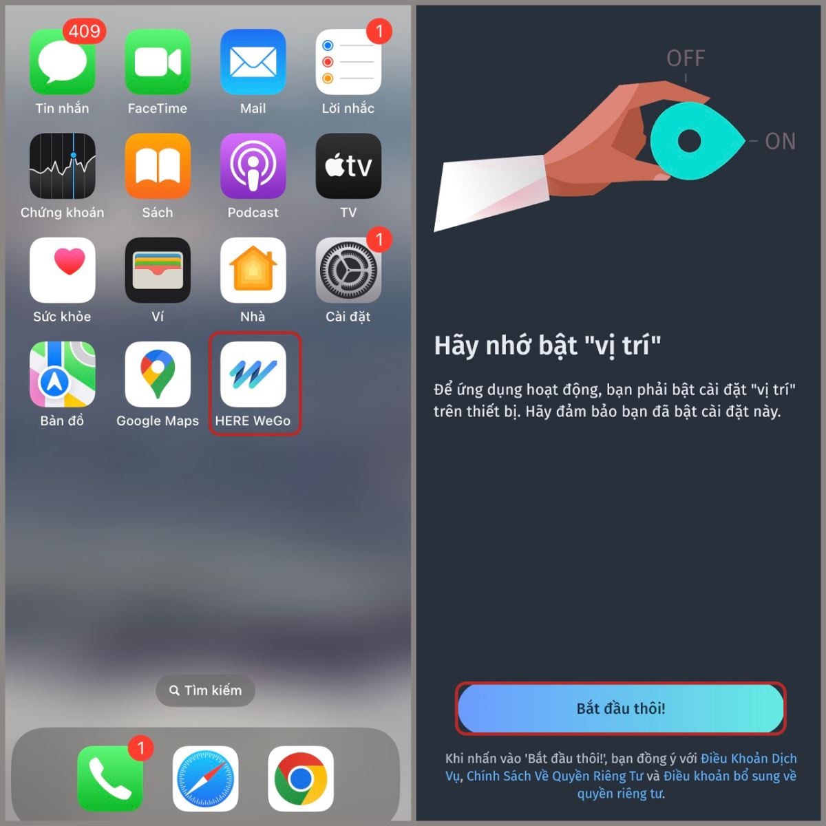 xác định vị trí hiện tại trên iPhone - hình 8
