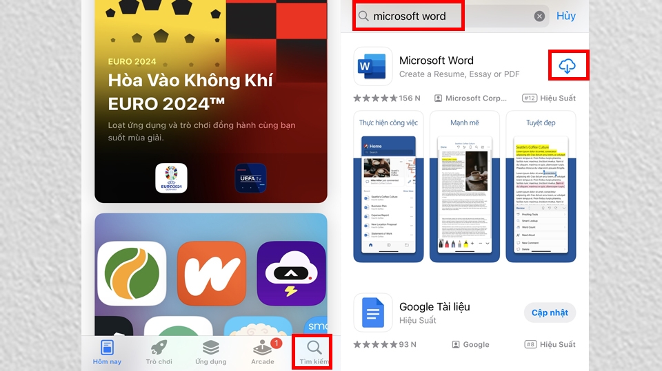 Tải ứng dụng Microsoft Word