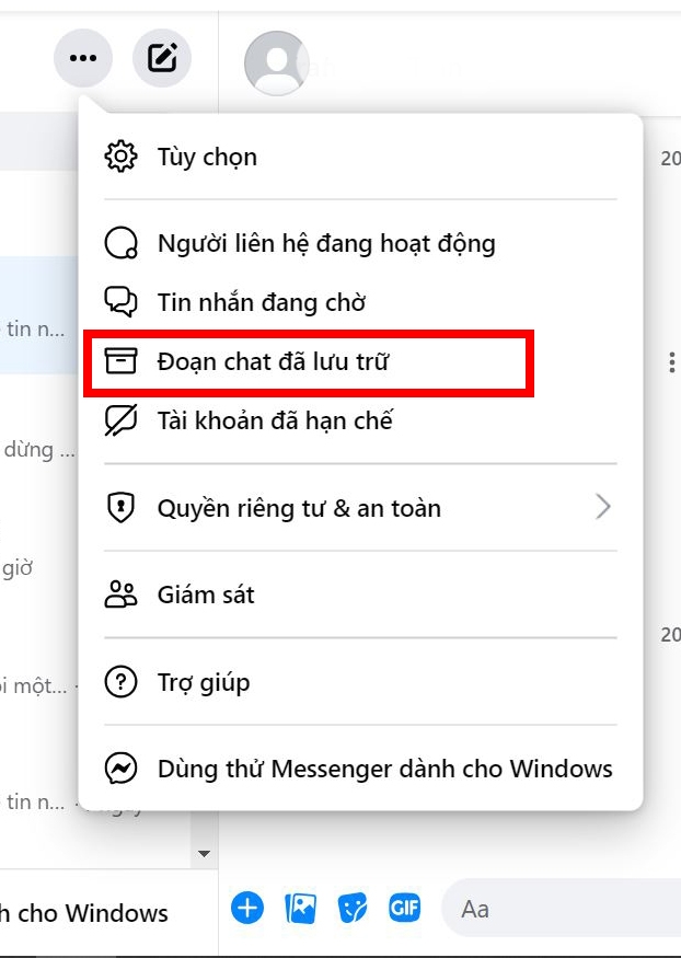 Cách xem lại tin nhắn đã xóa trên Messenger bằng điện thoại 13