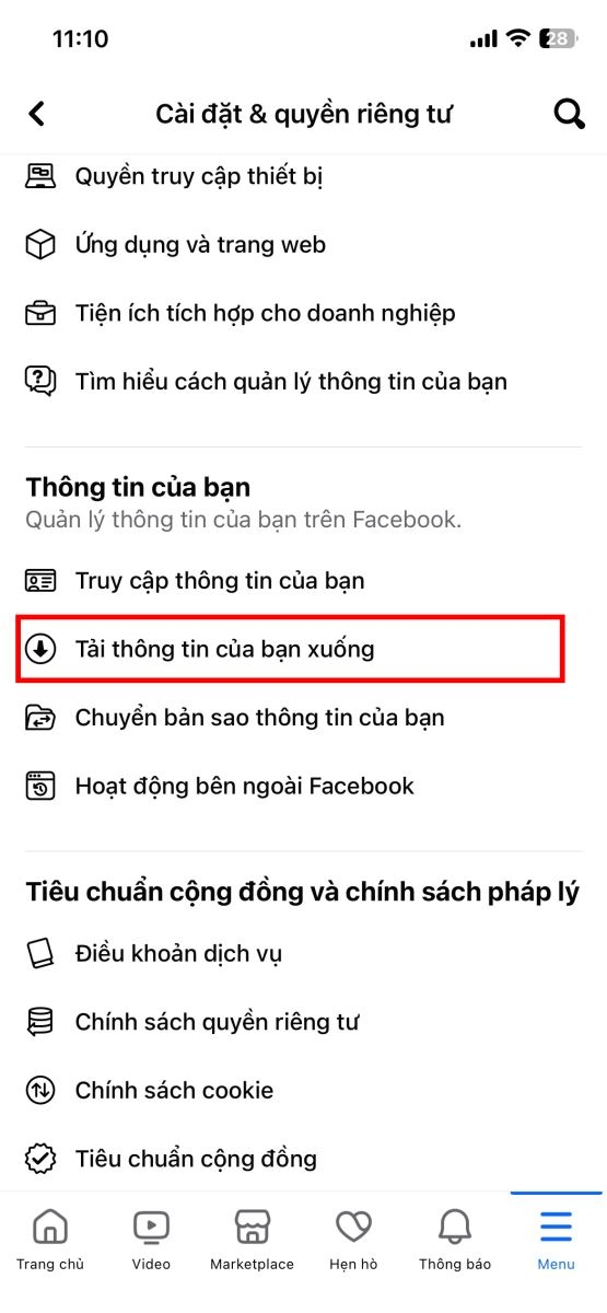 cách xem lại tin nhắn đã xóa trên messenger bằng điện thoại 8