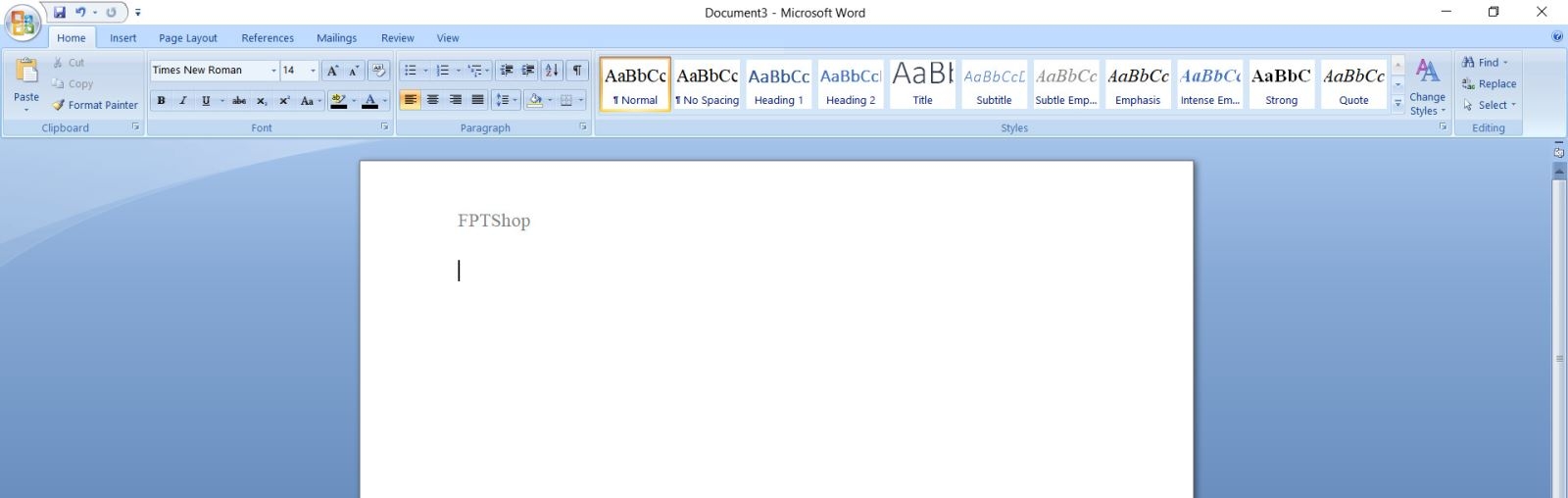 header and footer trong word 6