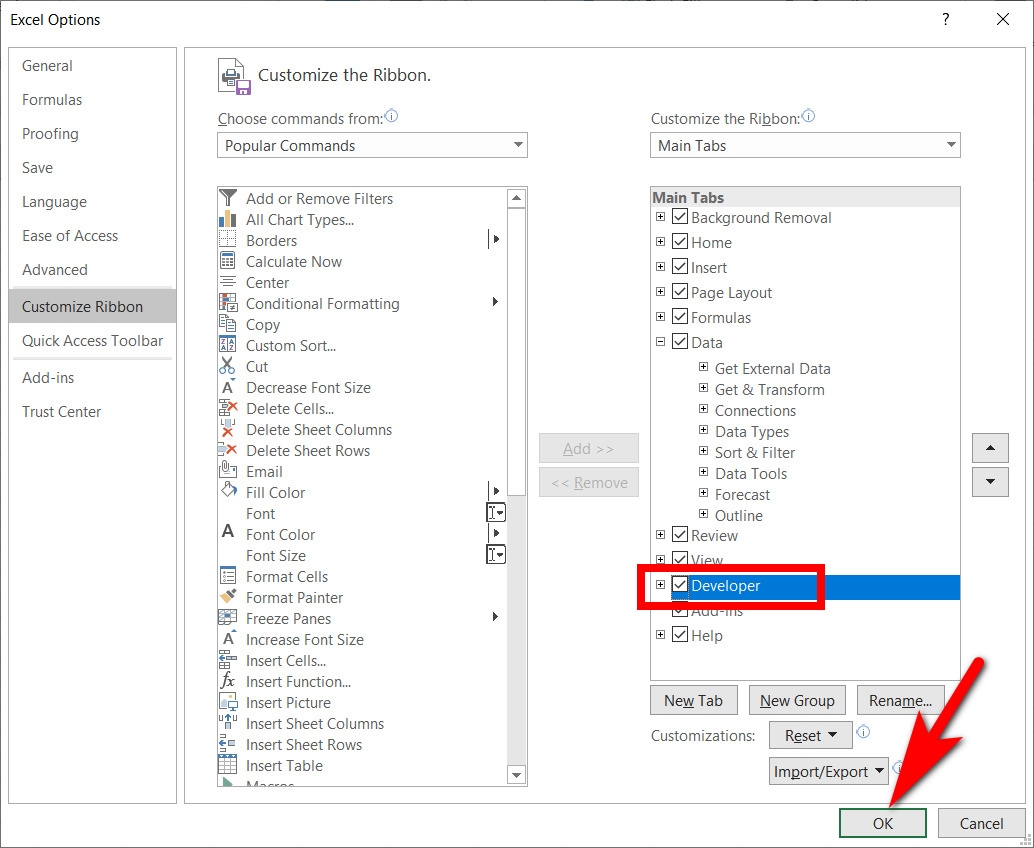 tắt research trong excel 5