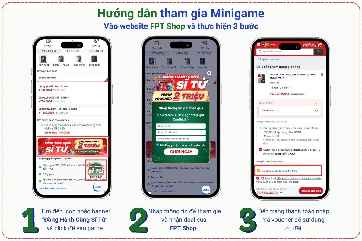 Đồng Hành Cùng Sĩ Tử: FPT Shop tặng voucher đến 2 triệu đồng 2