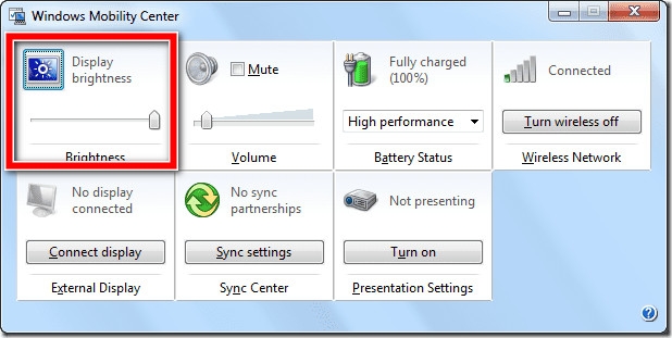 Tăng độ sáng màn hình máy tính Win 7 - hình 7